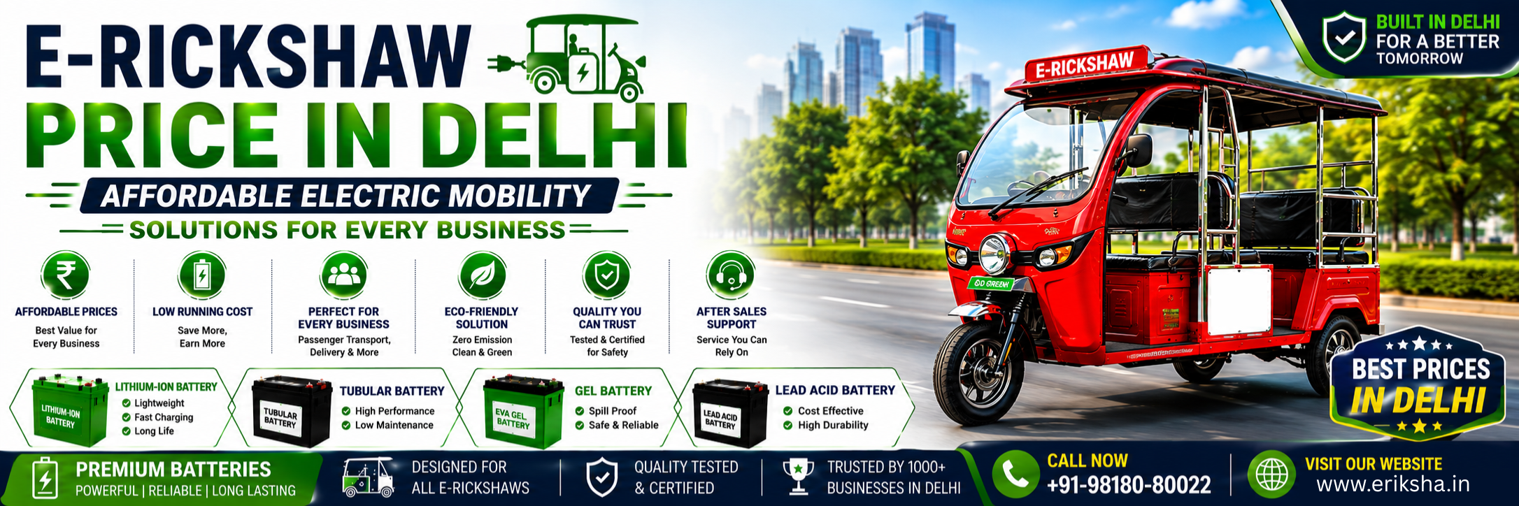 E-Rickshaw Price in Delhi