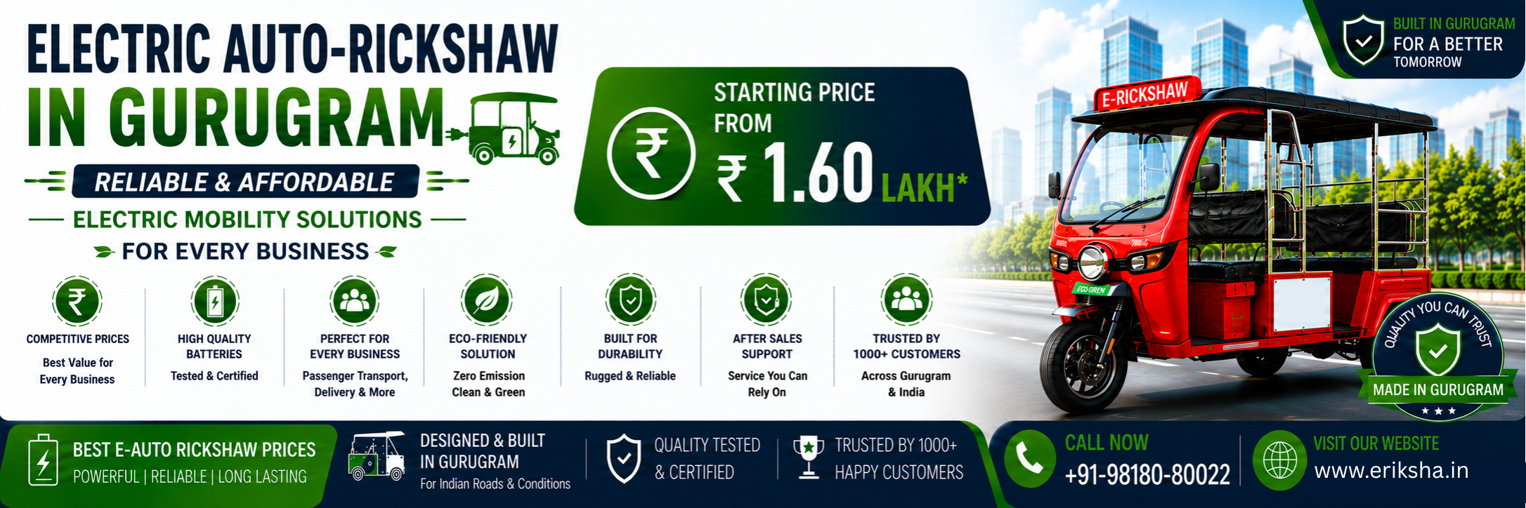Electric Auto-Rickshaw in Gurugram