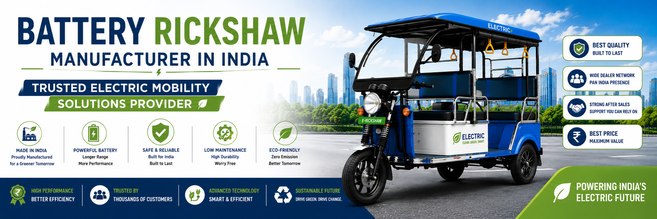 Battery Rickshaw Manufacturer in India