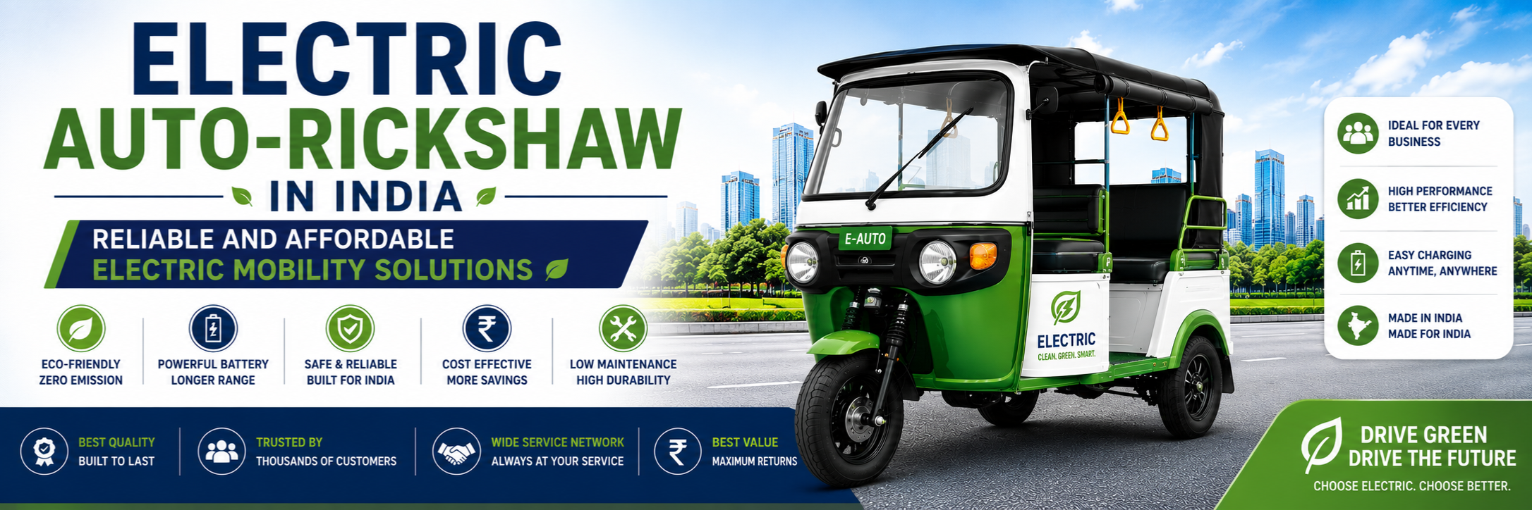Electric Auto-Rickshaw in India