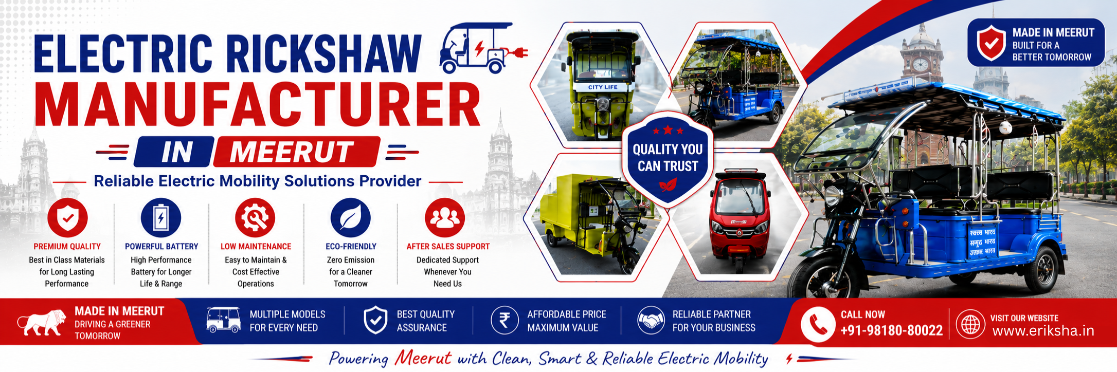 Electric Rickshaw Manufacturer in Meerut