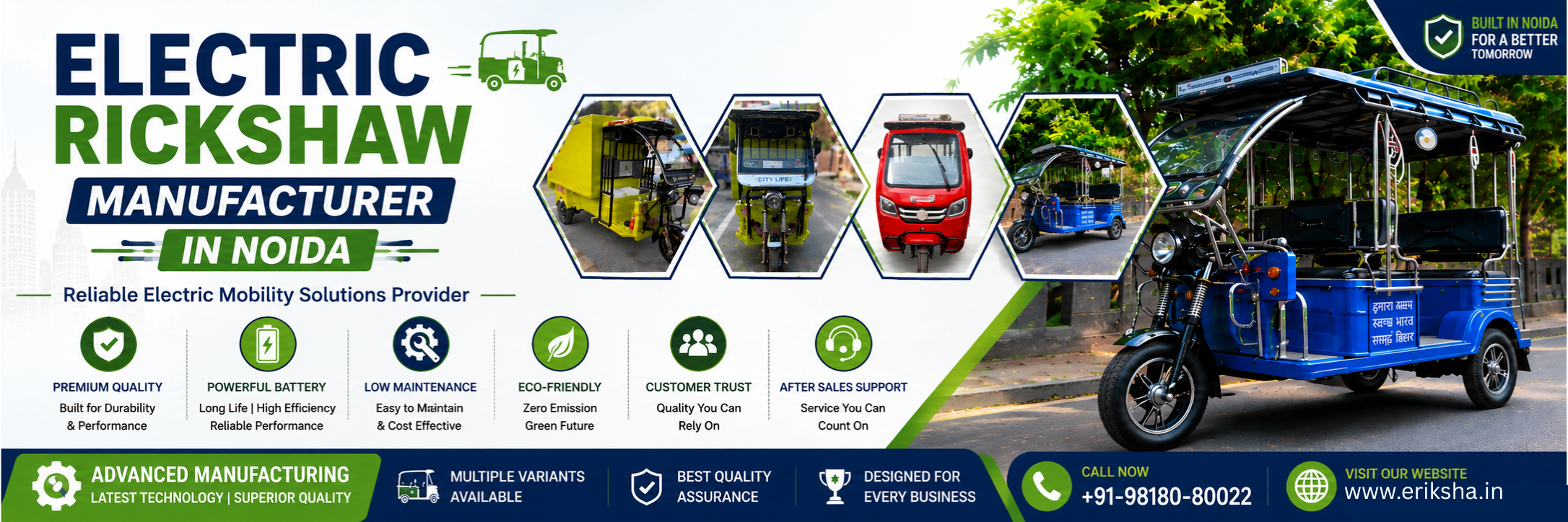 Electric Rickshaw Manufacturer in Noida